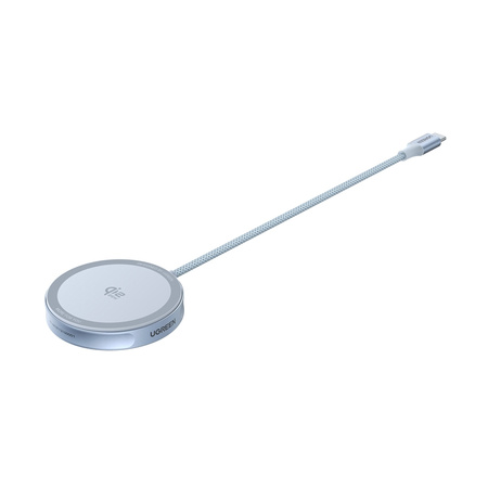 Ładowarka indukcyjna Ugreen MagFlow W753, Qi2 25W, 1.5m (szara)