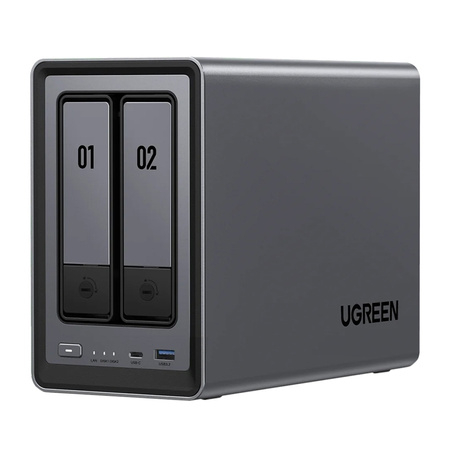 Serwer plików NAS Ugreen DXP2800, 2-dyskowy, Intel N100, 8GB DDR5, 2.5GbE, 4K HDMI