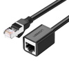 Kabel sieciowy UGREEN NW112 przedłużacz Ethernet RJ45, Cat. 6, FTP, z metalową wtyczną 3m (czarny)