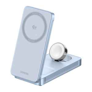 Ładowarka indukcyjna 3w1 Ugreen W757 MagFlow, Qi2 25W (szara) - ikona produktu