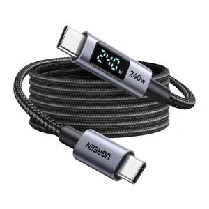 Kabel USB-C Ugreen L530 240W, 480Mbps, 3m (szary) - ikona produktu