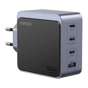 Ładowarka sieciowa Ugreen Nexode S (Air) 100W, 3x USB-C, USB (szara) - ikona produktu