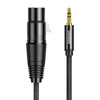 Kabel XLR do jack UGREEN AV182 3.5mm AUX 1m (czarny)
