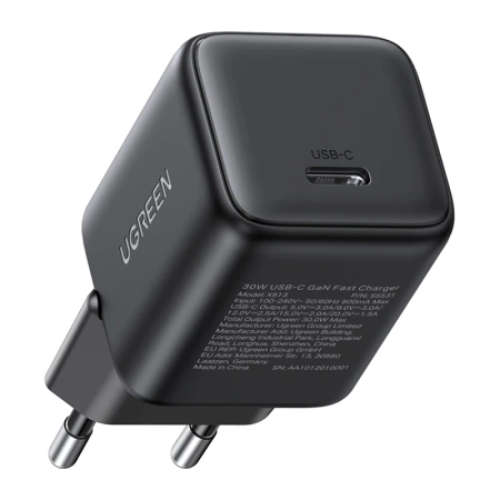 Ładowarka sieciowa Ugreen X513 GaN USB-C +KAB USB-C 1M (czarna)