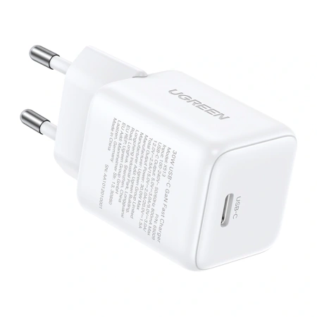 Ładowarka sieciowa Ugreen X513 30W GaN 1X USB-C (biała)