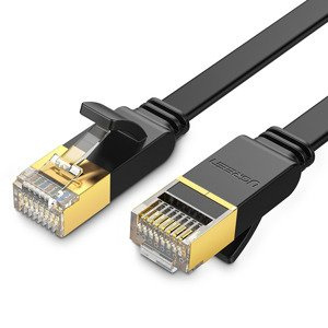 Płaski kabel sieciowy UGREEN NW106 Ethernet RJ45, Cat.7, STP, 3m (czarny) - ikona produktu
