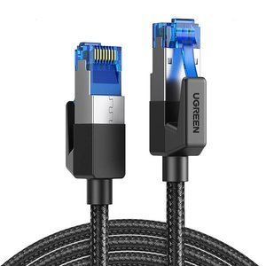 UGREEN NW153 Kabel sieciowy w oplocie, Ethernet RJ45, Cat.8, F/FTP, 1.5m (czarny) - ikona produktu