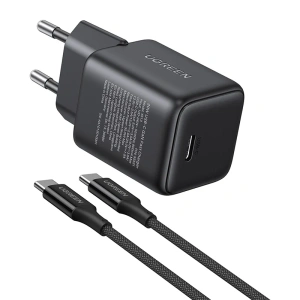 Ładowarka sieciowa Ugreen X513 GaN USB-C +KAB USB-C 1M (czarna) - ikona produktu