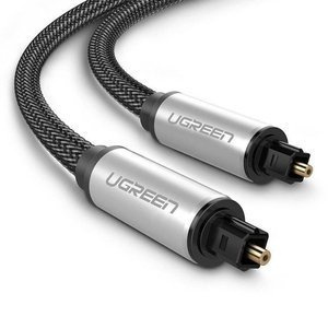 UGREEN AV108 Kabel optyczny Toslink Audio, aluminiowy z oplotem, 1.5m (szary) - ikona produktu