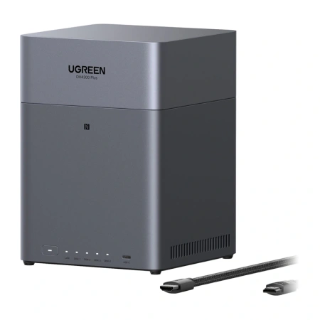 Serwer plików NAS Ugreen DH4300 Plus, 4-dyskowy, A76+A55, 8GB DDR4, 2.5GbE, 4K + kabel HDMI