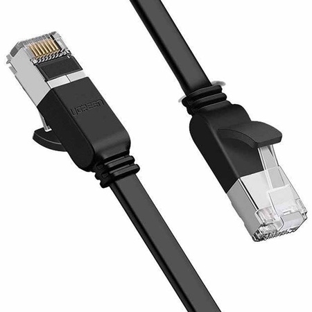 Kabel UGREEN RJ45 Cat.6 1m UTP metalowe wtyczki (czarny)