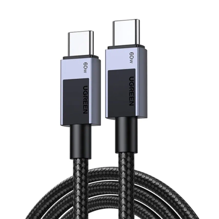 Kabel USB-C do USB-C Ugreen L524, 60W, PD, 0.5m (szary)