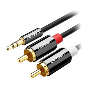 UGREEN AV116 Przewód 3,5mm Jack do 2RCA (Cinch) 5m (czarny) - ikona produktu