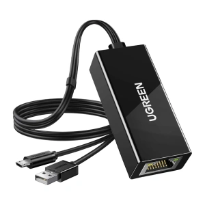 Adapter Ethernet Ugreen CR110 USB-C do RJ45 100Mbs (czarny) - ikona produktu