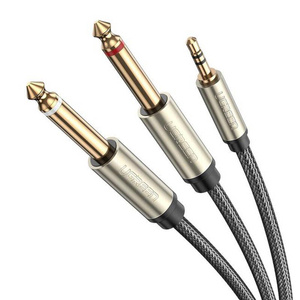 UGREEN AV126 Kabel TRS 3.5 mm do 2x TS - 1m (szary) - ikona produktu