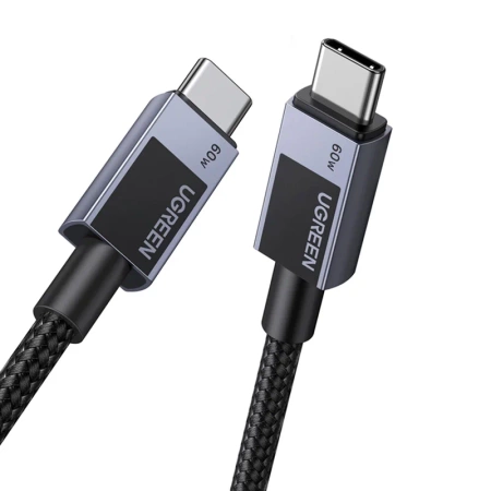 Kabel USB-C do USB-C Ugreen L524, 60W, PD, 1m (szary)