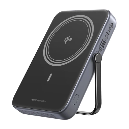 Magnetyczny Power bank UNO Ugreen PB764 10000mAh Szary