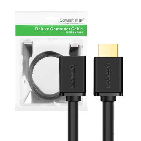 Kabel HDMI męski do HDMI żeński UGREEN HD107, FullHD, 3D, 2m (czarny)