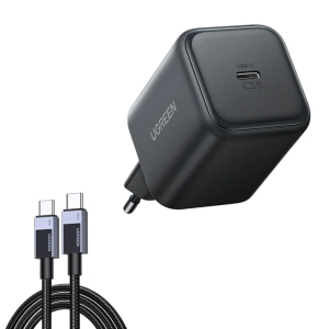 Ładowarka sieciowa UGREEN X524, 45W, USB-C GaN (czarna) + kabel 1m - ikona produktu