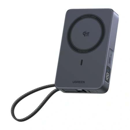 Powerbank UGREEN PB773 10000mAh 30W magnetyczny (szary)