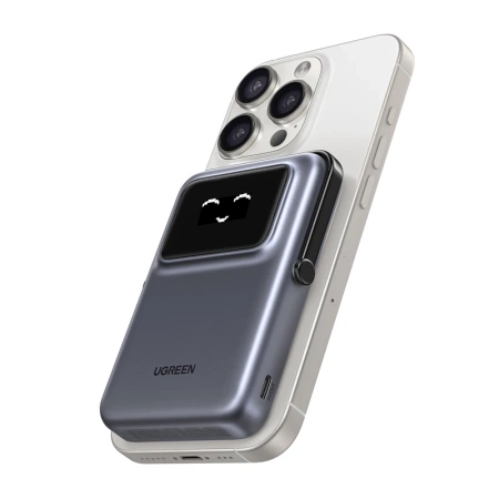 Powerbank magnetyczny 10000mAh Ugreen Uno PB764, Qi2 15W (szary)