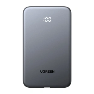 Powerbank 10000mAh Ugreen PB526 USB + USB-C, 20W, wbudowany kabel (szary) - ikona produktu
