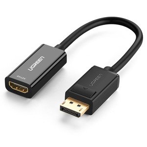 Adapter, kabel DisplayPort (męski) - HDMI (żeński) UGREEN MM137, 4K (czarny)