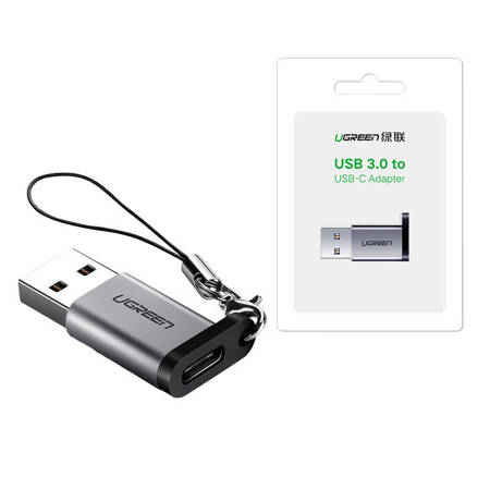 Adapter USB 3.0 do USB-C 3.1 PD UGREEN 	US276 (szary)