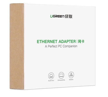 Adapter zewnętrzny Gigabit Ethernet USB 3.0 UGREEN  	MC209(szary)