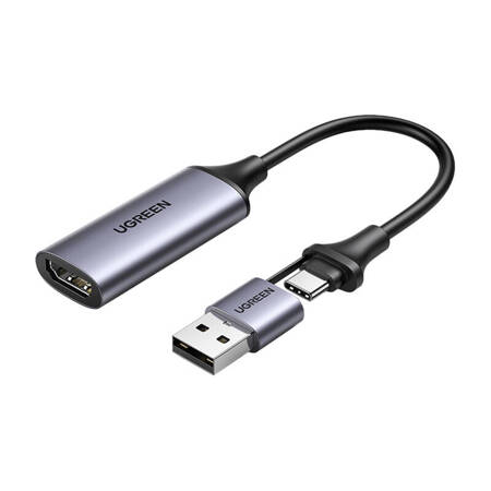 Karta przechwytywania obrazu / Grabber HDMI Ugreen CM489, 4K 60Hz, USB + USB-C