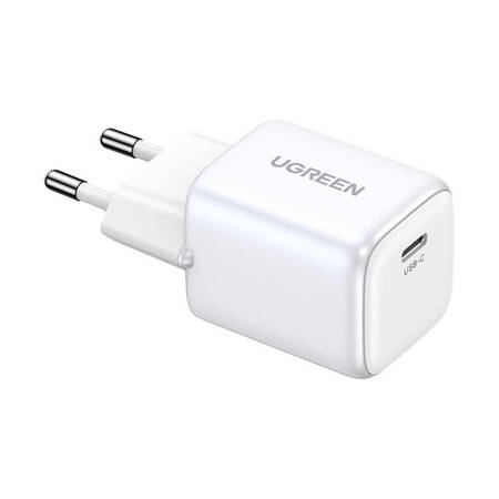 Ładowarka sieciowa UGREEN 15326 Nexode mini, USB-C, PD3.0, QC4.0, GaN, 30W (biała)