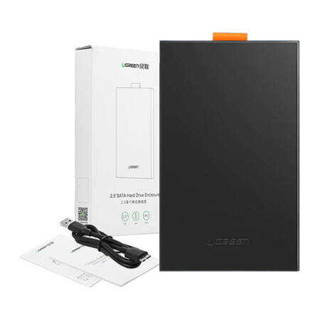 Obudowa zewnętrzna dysku 2,5" UGREEN  	CM237 SATA SSD/HDD (czarna)