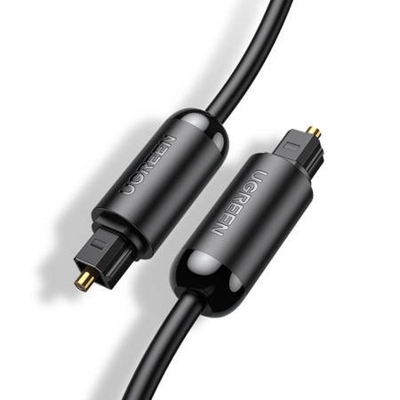 UGREEN AV122 Kabel optyczny Toslink Audio, aluminiowy z oplotem, 2m (czarny)