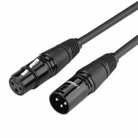 UGREEN AV130 Kabel XLR żeński do XLR męski - 8m (czarny)