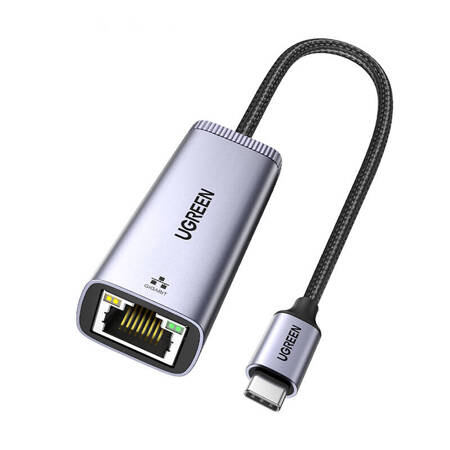 UGREEN CM483 Adapter sieciowy USB-C do RJ45 (szary)